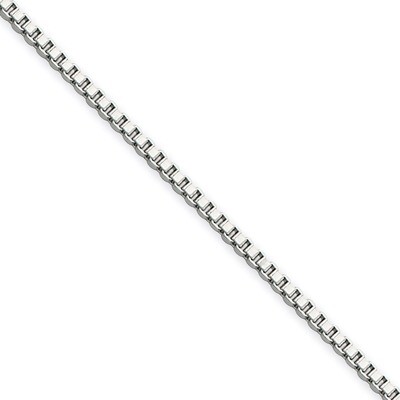 1.5mm 16 Inch Box Chain - Stainless Steel SRN662 by Chisel, MPN: SRN662, 886774435350