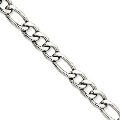 8.4mm 22 Inch Figaro Chain - Stainless Steel SRN682 by Chisel, MPN: SRN682, 886774043180