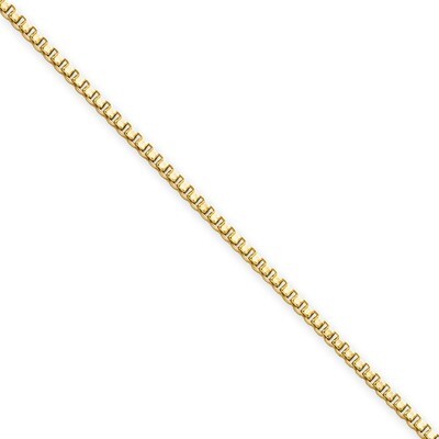 IP Gold-plated 1.5mm 18 Inch Box Chain - Stainless Steel SRN662GP by Chisel, MPN: SRN662GP, 8839575…