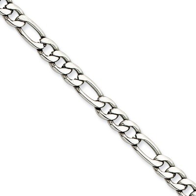 5.30mm 18 Inch Figaro Chain - Stainless Steel SRN679 by Chisel, MPN: SRN679, 886774043050