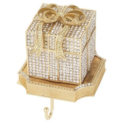Olivia Riegel Crystal Pav Gift Box Stocking Holder SH2646, MPN: SH2646,