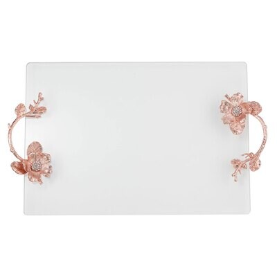 Olivia Riegel Rose Gold Botanica Glass Tray VT9005, MPN: VT9005,