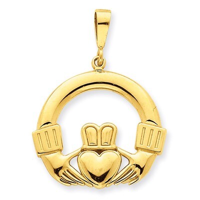 Claddagh Pendant 14k Gold D664, MPN: D664, 883957865386