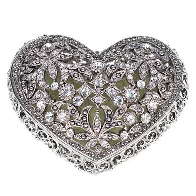 Olivia Riegel Silver Luxembourg Heart Box CB1001, MPN: CB1001, 817655013442