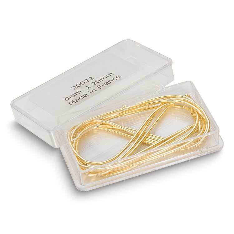 Frenchwire Gold Yellow 0.8mm Diameter 1 Meter Wire CRD865/8, MPN: CRD865/8, 654207122005