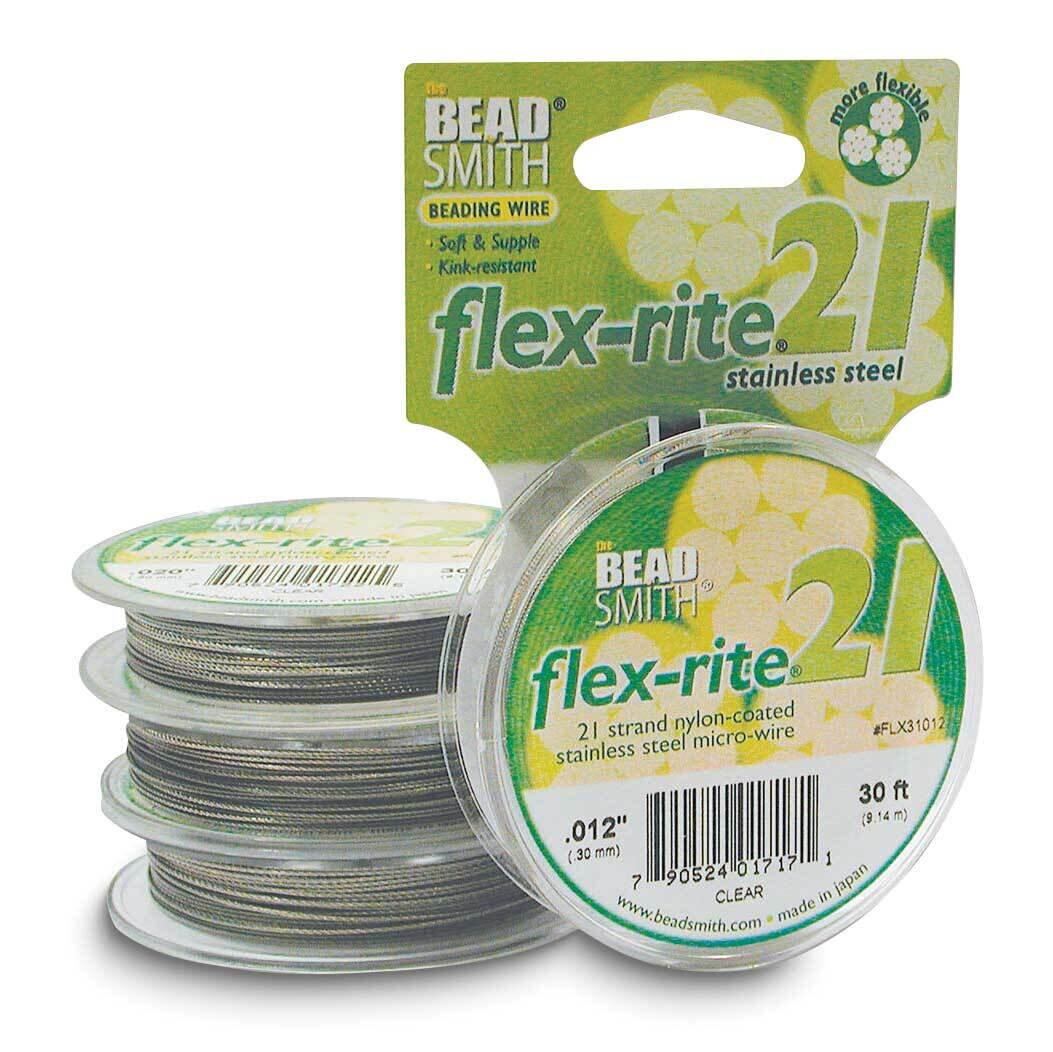 Flex-rite 21 Clear .012in Diameter 30 Feet Strand Wire Stainless Steel CRD852/12-30