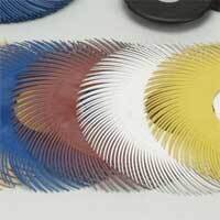 3M 6 Dia 220grit Red Radial Bristle Brush JT345, MPN: JT345,