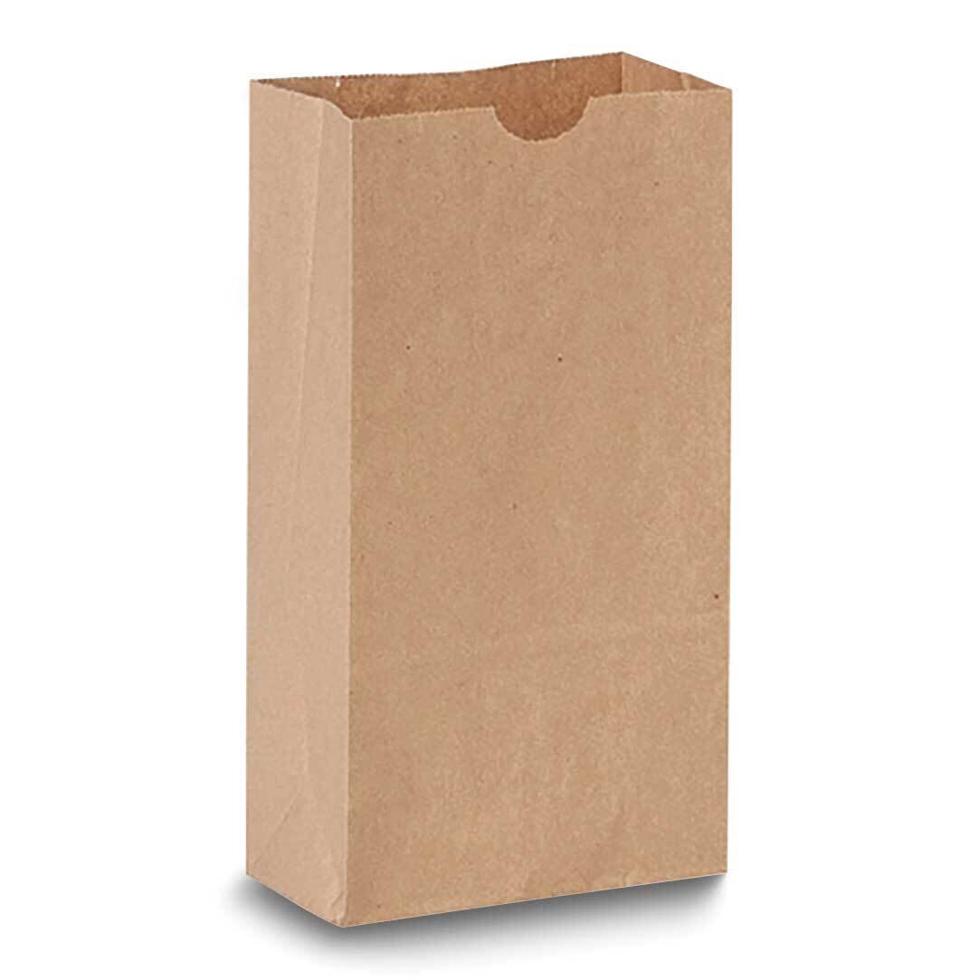 Brown Kraft Pack of 50 5x3x9 Paper Gift Bags JT5085-BR, MPN: JT5085-BR,