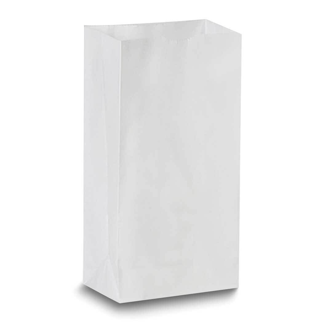 White Pack of 50 5x3x9 Paper Gift Bags JT5085-WT, MPN: JT5085-WT,
