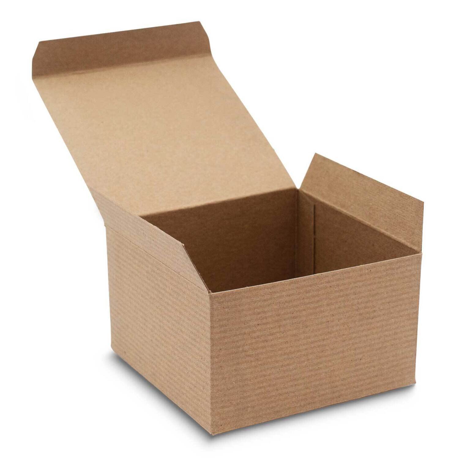 Brown Pack of 10 Square 5x5x3in Recycled Paper Gift Boxes JT5092-BR