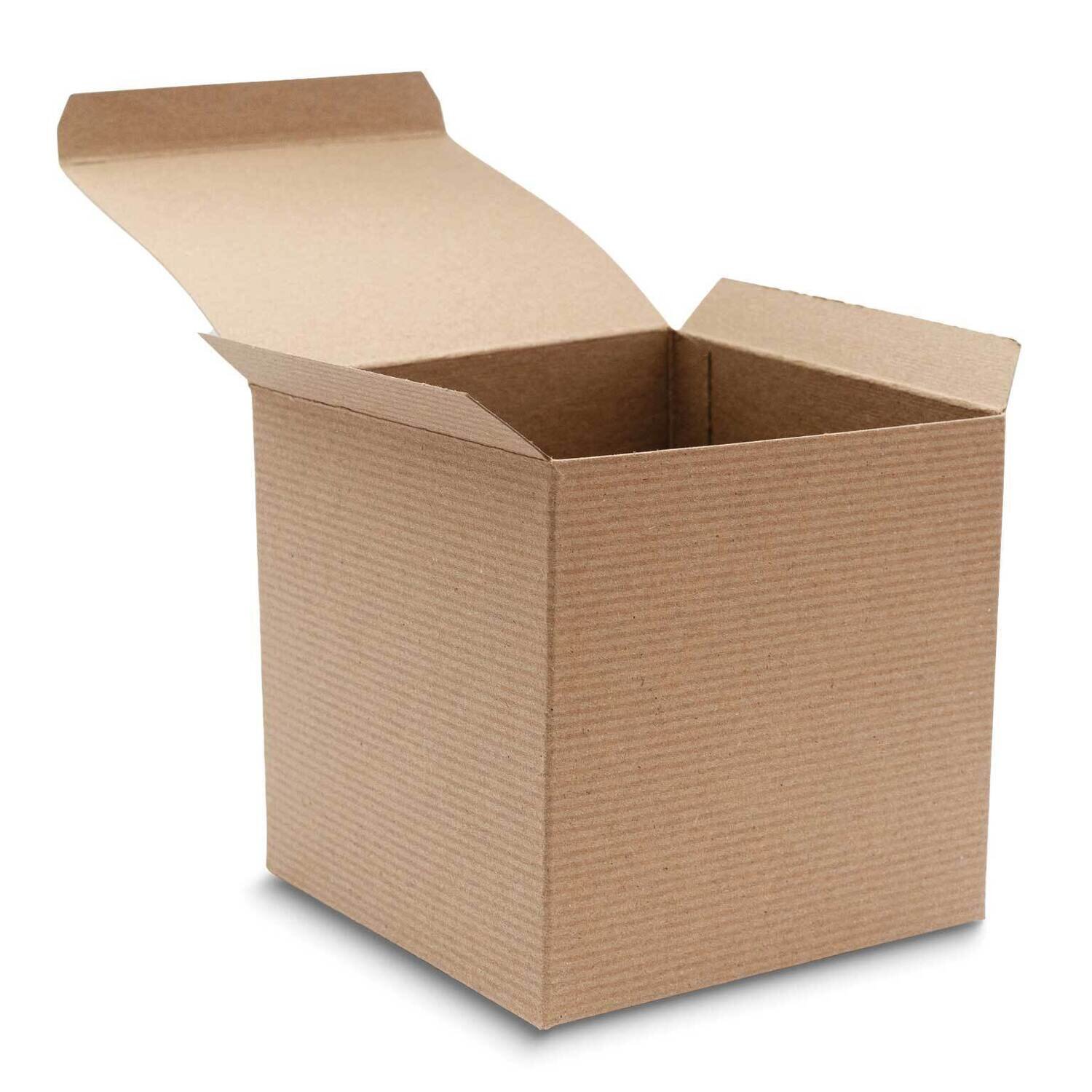 Brown Pack of 10 Square 6x6x6in Recycled Paper Gift Boxes JT5094-BR, MPN: JT5094-BR,
