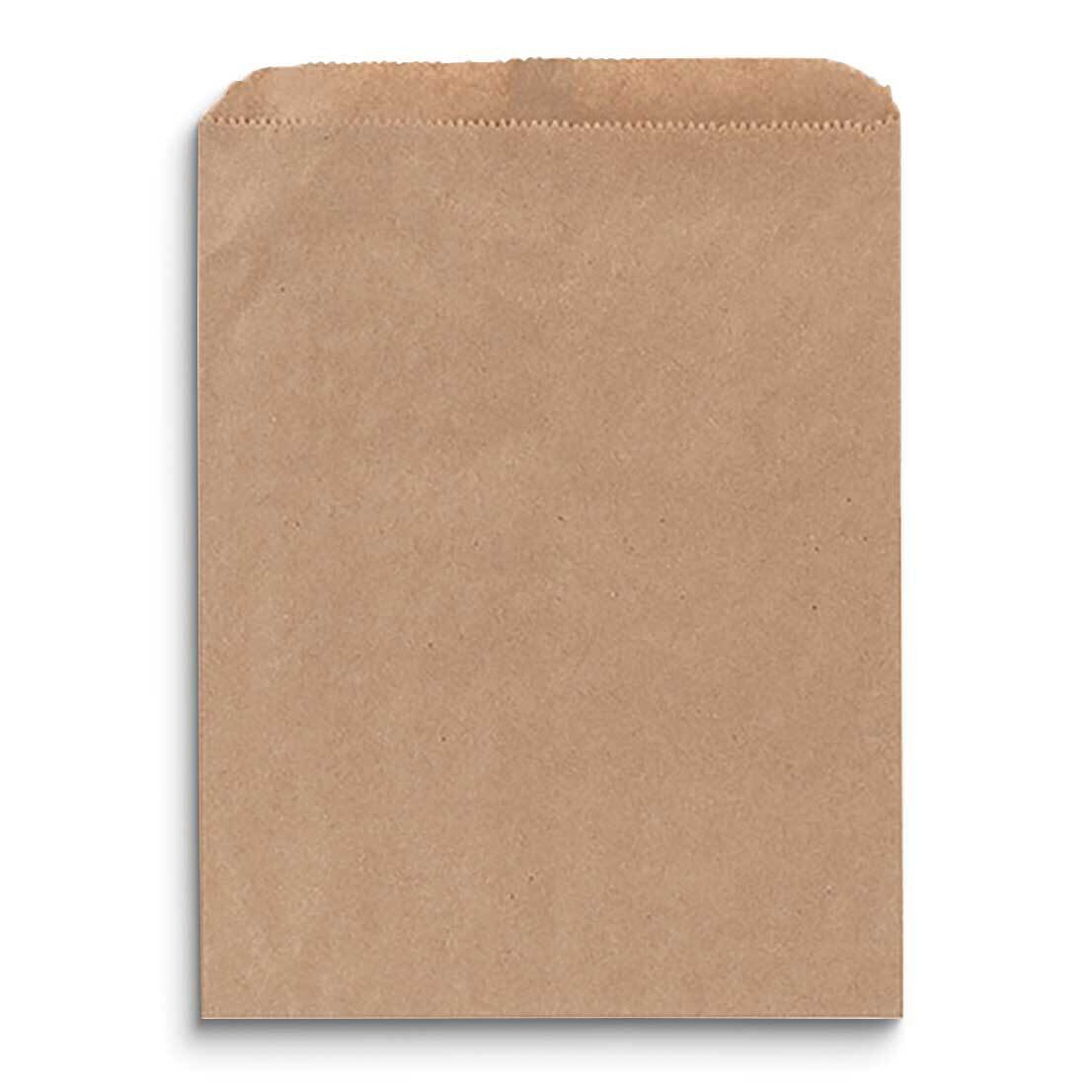 Brown Kraft Pack of 125 Paper 8.5x11 Flat Merchandise Bags JT5108-BR