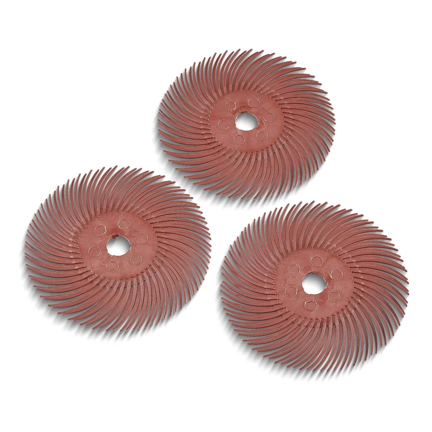 Pack of 40 3M 220 Grit 3in Bristle Disc Kit JT5159