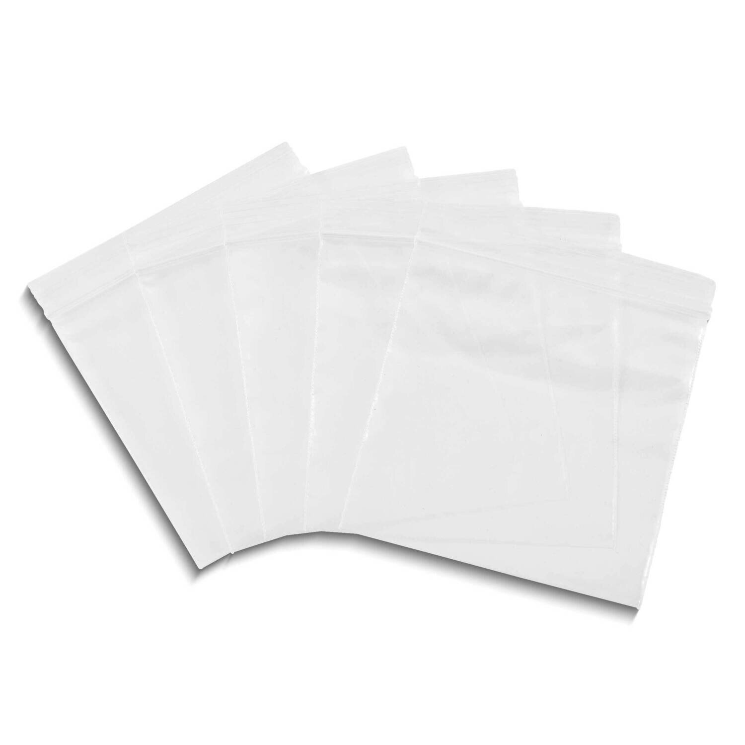 Box of 1000 4inx4in 10pks of 100 Reclosable 2mil Clear Zipper Plastic Bags JT5404/1, MPN: JT5404/1,…