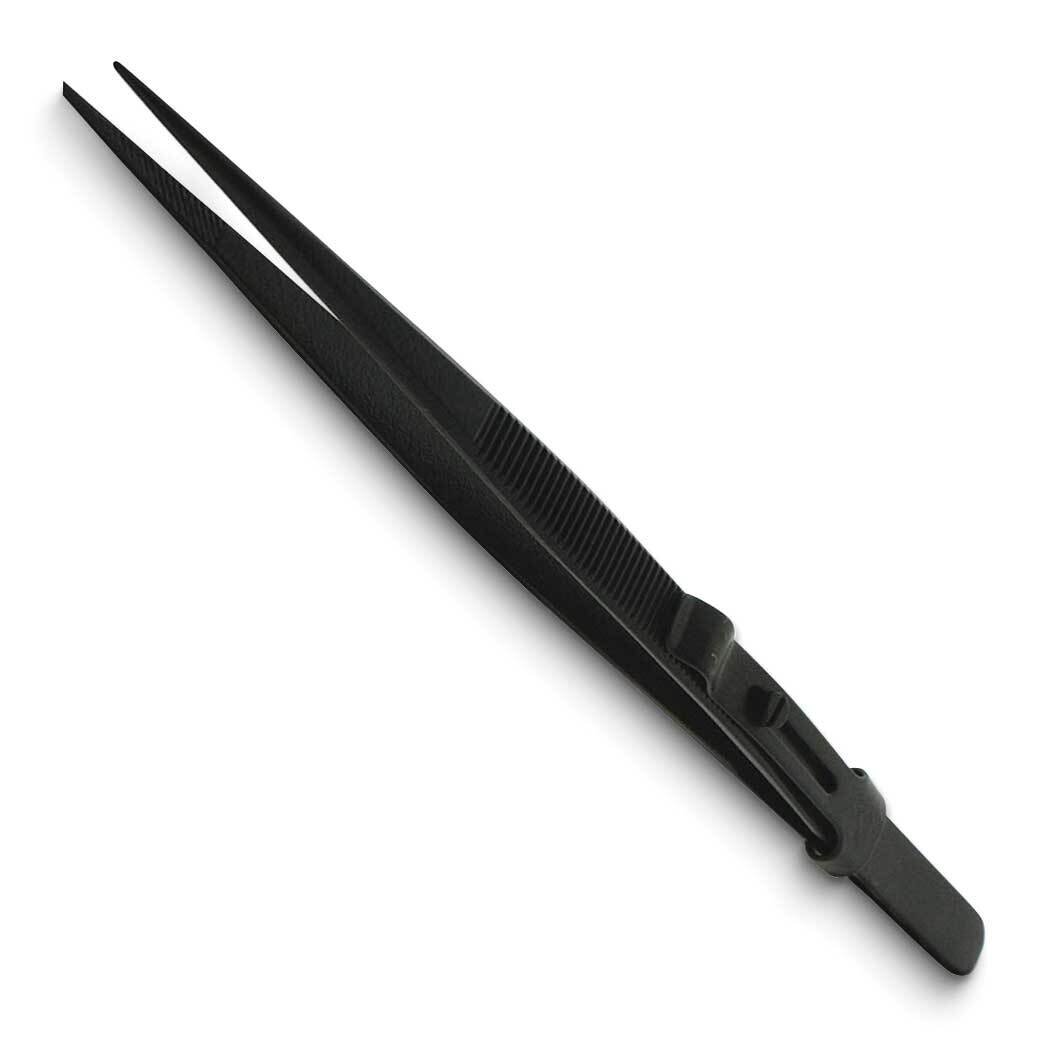 Economy Side-locking Black Serrated Tweezers JT5463B, MPN: JT5463B, 790524460847