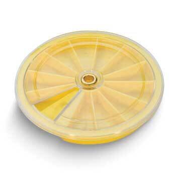 12 Compartment 3.5 inch Round Compartment with Clear Rotating Lid Tray JT5380, MPN: JT5380, 6542072…