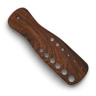 Rosewood Drawplate Twelve Holes From 3mm to 14mm in 1mm Increment JT5585