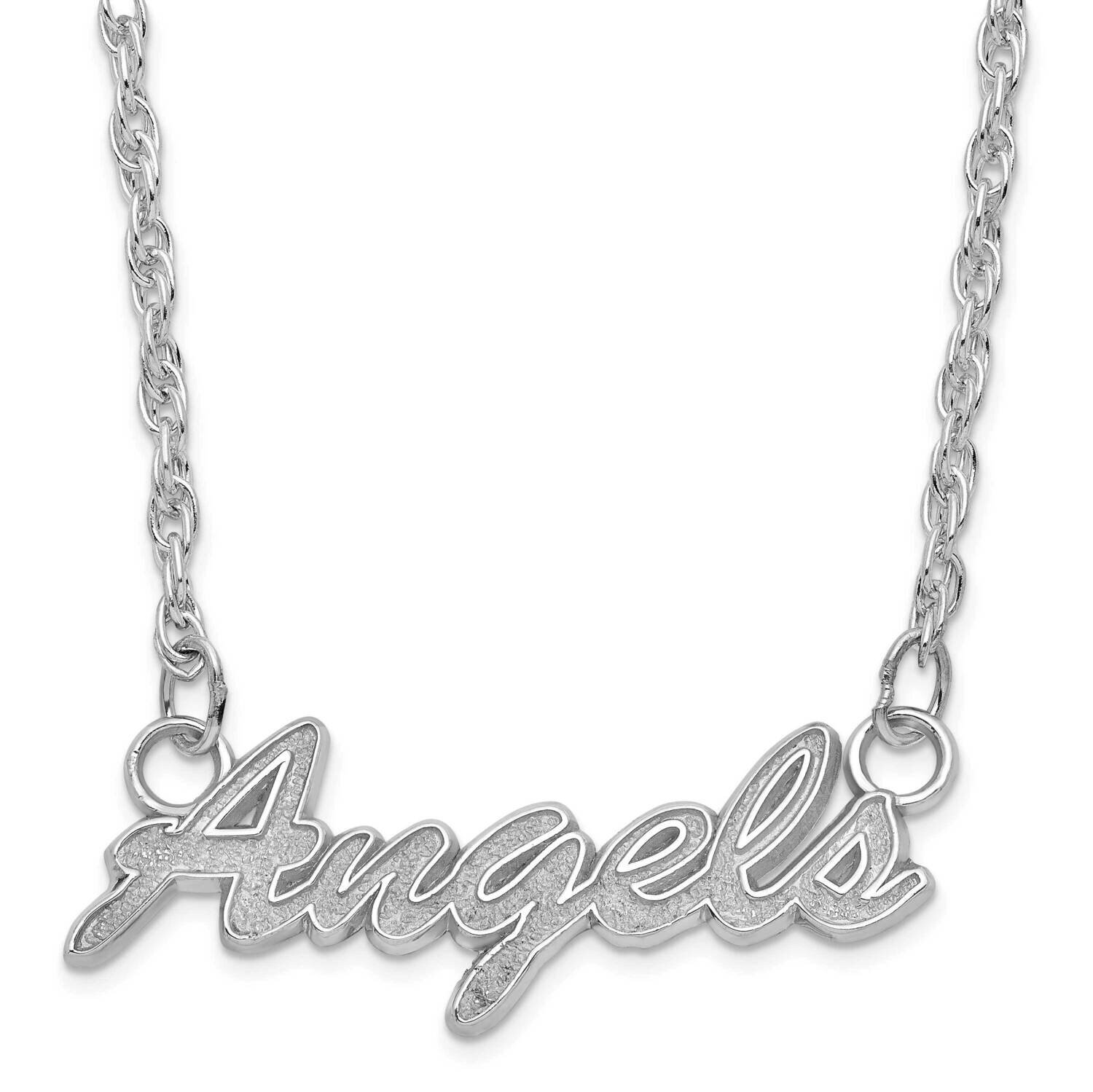 MLB Los Angeles Angels Script Necklace Sterling Silver ANG029N-SS, MPN: ANG029N-SS, 634401798916