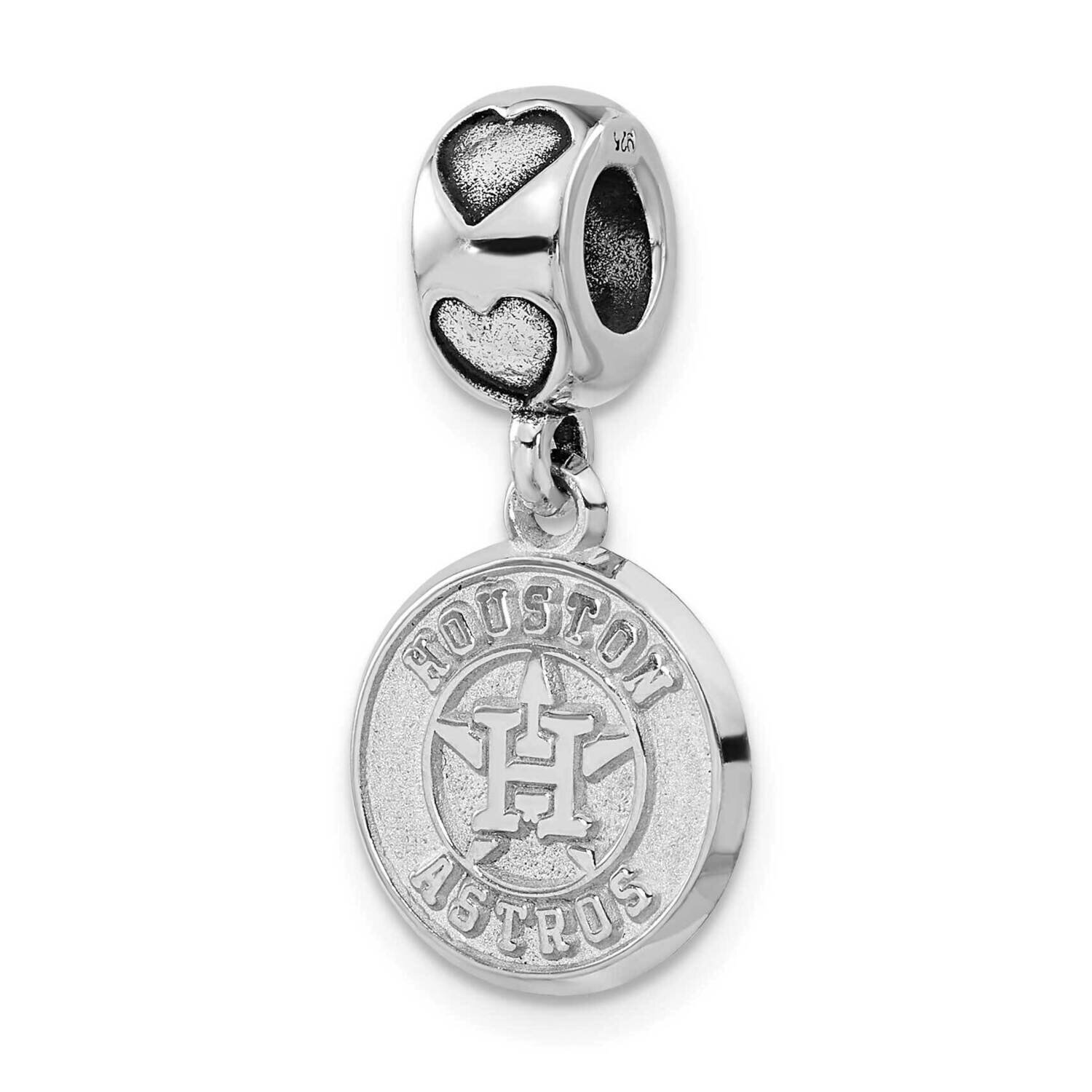 MLB Houston Astros Charm Dangle Heart Bead Sterling Silver AST017BD2-SS, MPN: AST017BD2-SS, 6344019…