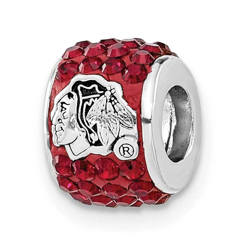 NHL Chicago Blackhawks Crystal Charm Bead Sterling Silver BLA070CHM-SS, MPN: BLA070CHM-SS, 63440199…