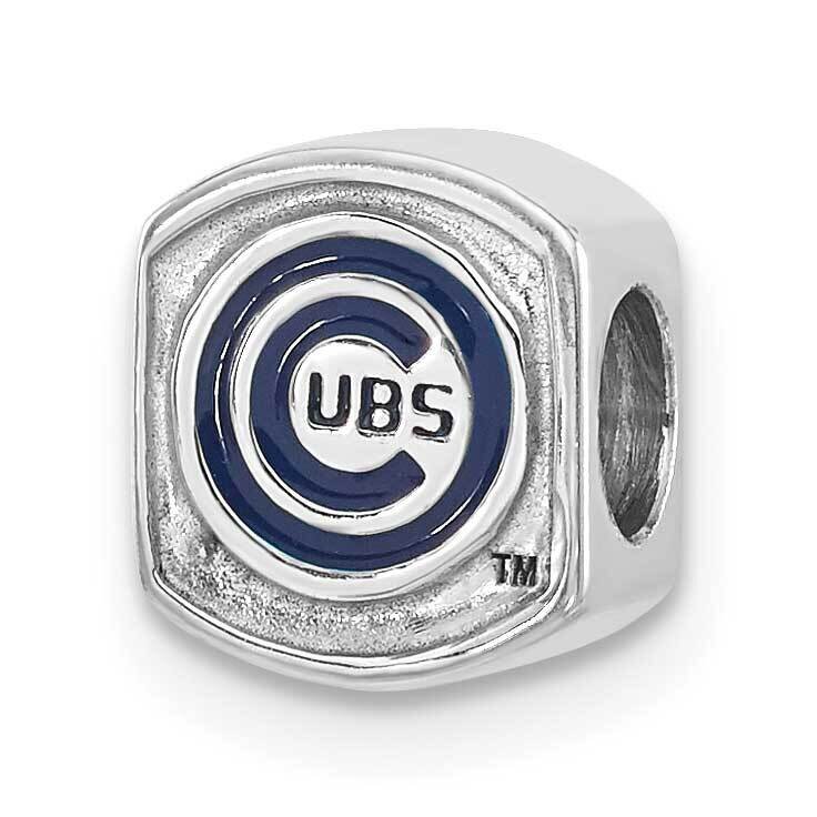 MLB Chicago Cubs Enamel Bead Sterling Silver CUBBEAD-SS