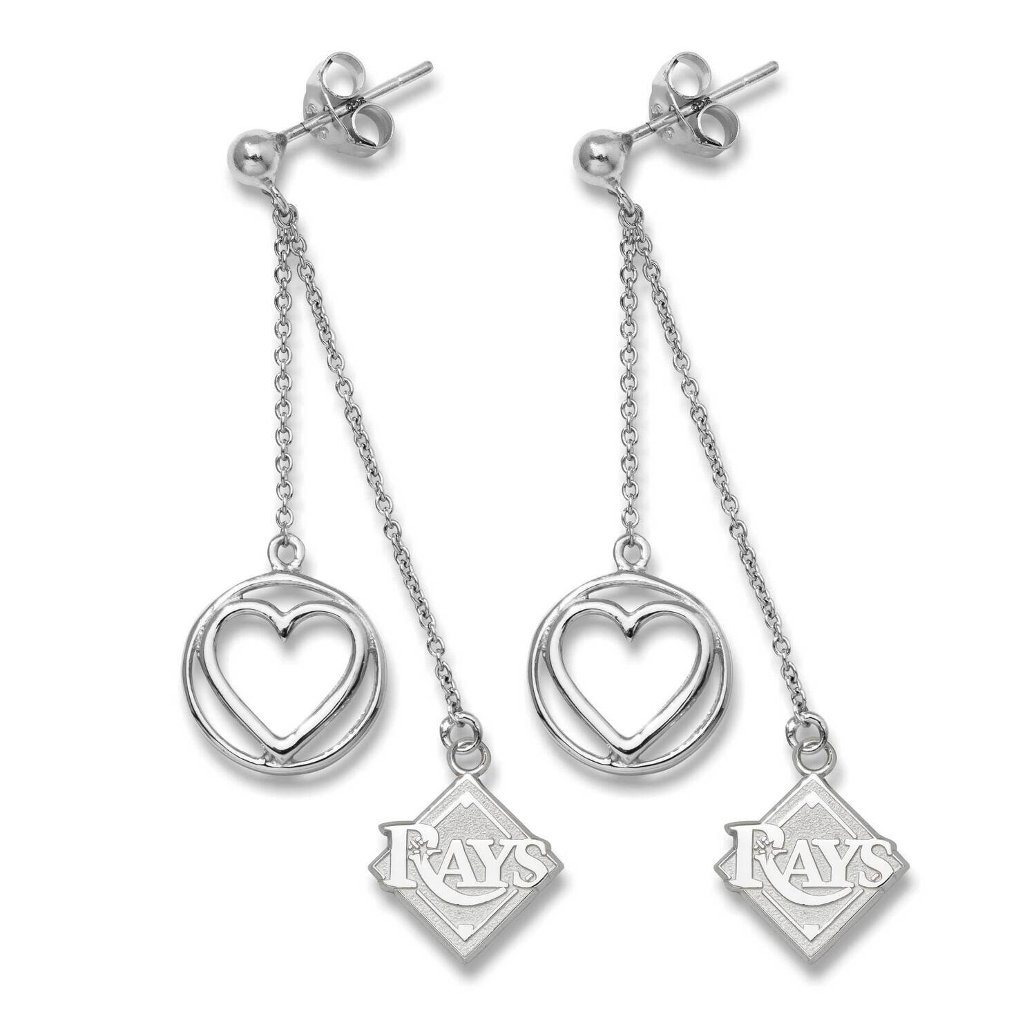 TAMPA BAY RAYS BELOVED HEART EARRINGS Sterling Silver DEV023BLERD-SS, MPN: DEV023BLERD-SS, 63440100…