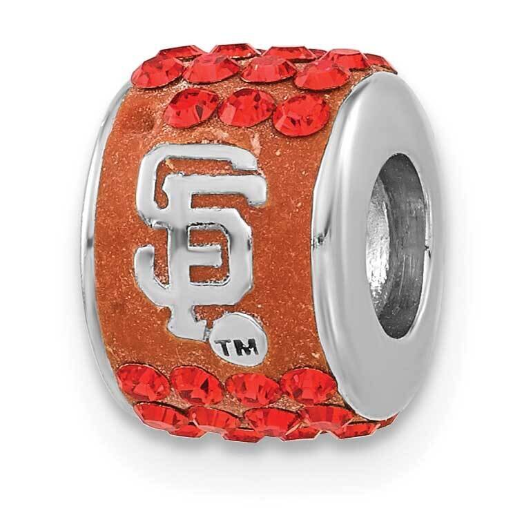 MLB San Francisco Giants Orange Crystal Bead Sterling Silver GIT070CHM-SS, MPN: GIT070CHM-SS, 63440…
