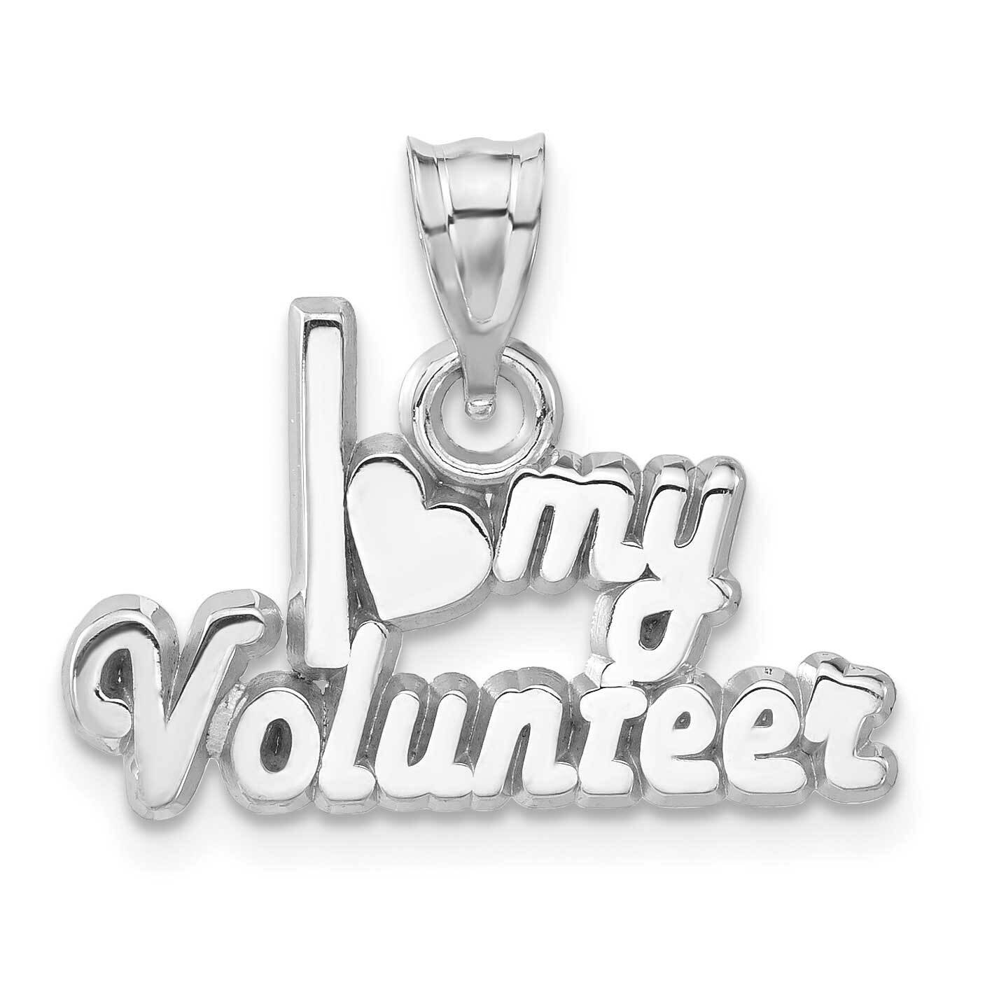 Polished I Heart My Volunteer Pendant Sterling Silver PBS020PNSS, MPN: PBS020PNSS, 810680027552