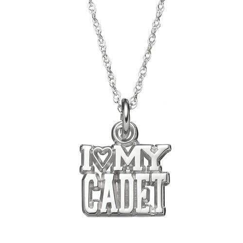 I LOVE MY CADET 7/16 ON CHAIN Sterling Silver PS011CHN-SS
