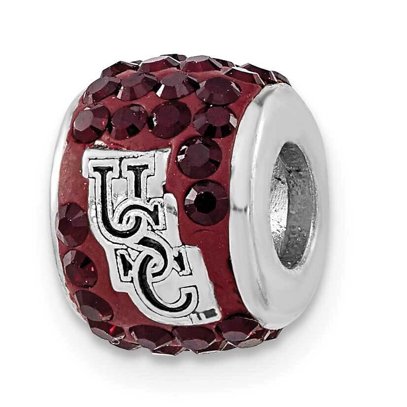 University of South Carolina Red Crystal Bead Charm Sterling Silver USO070CHM-SS, MPN: USO070CHM-SS…