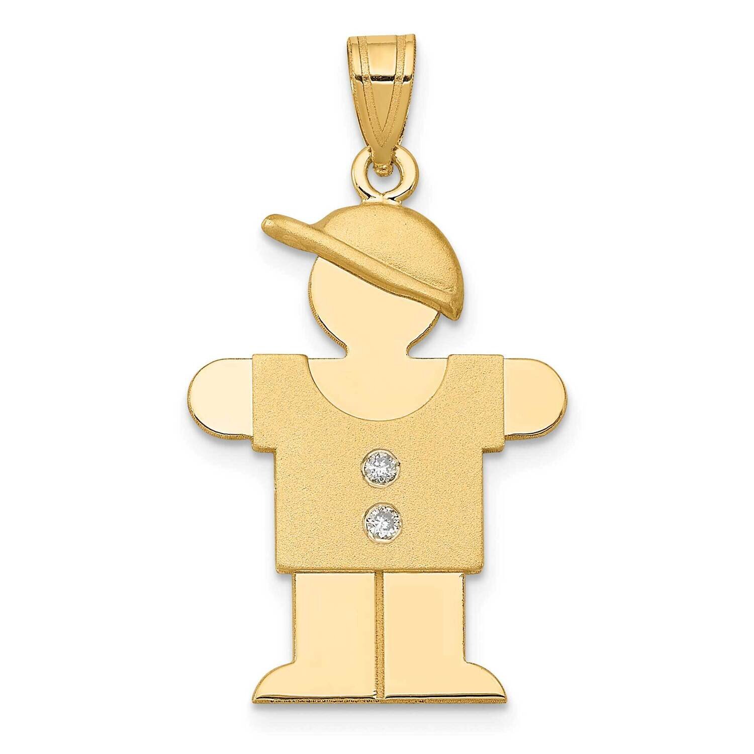 A Diamond Kid Pendant 14k Gold XK259A, MPN: XK259A, 883957230252