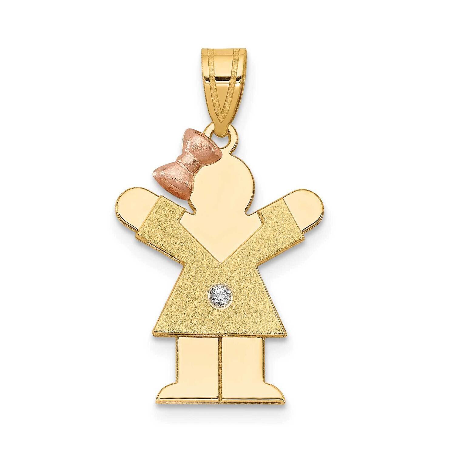 A Diamond Kid Pendant 14k Two-tone Gold XK197A, MPN: XK197A, 883957234809