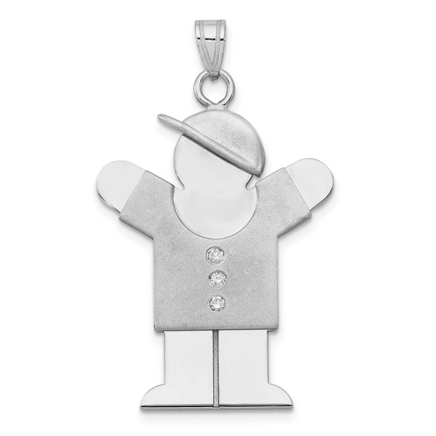VS Diamond Kid Pendant 14k White Gold XK447VS, MPN: XK447VS, 883957237688
