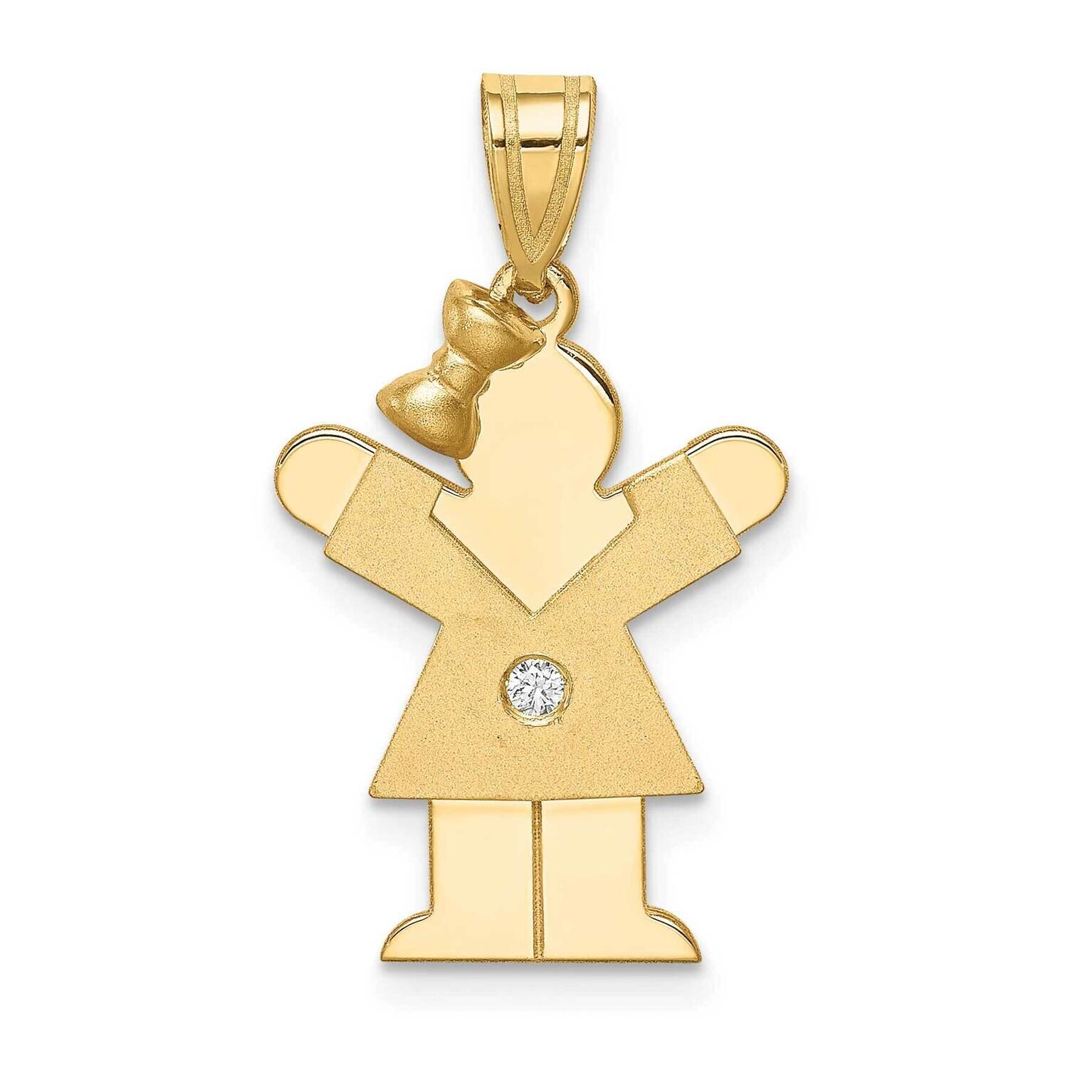 AAA Diamond Kid Pendant 14k Gold XK455AAA, MPN: XK455AAA, 883957117089