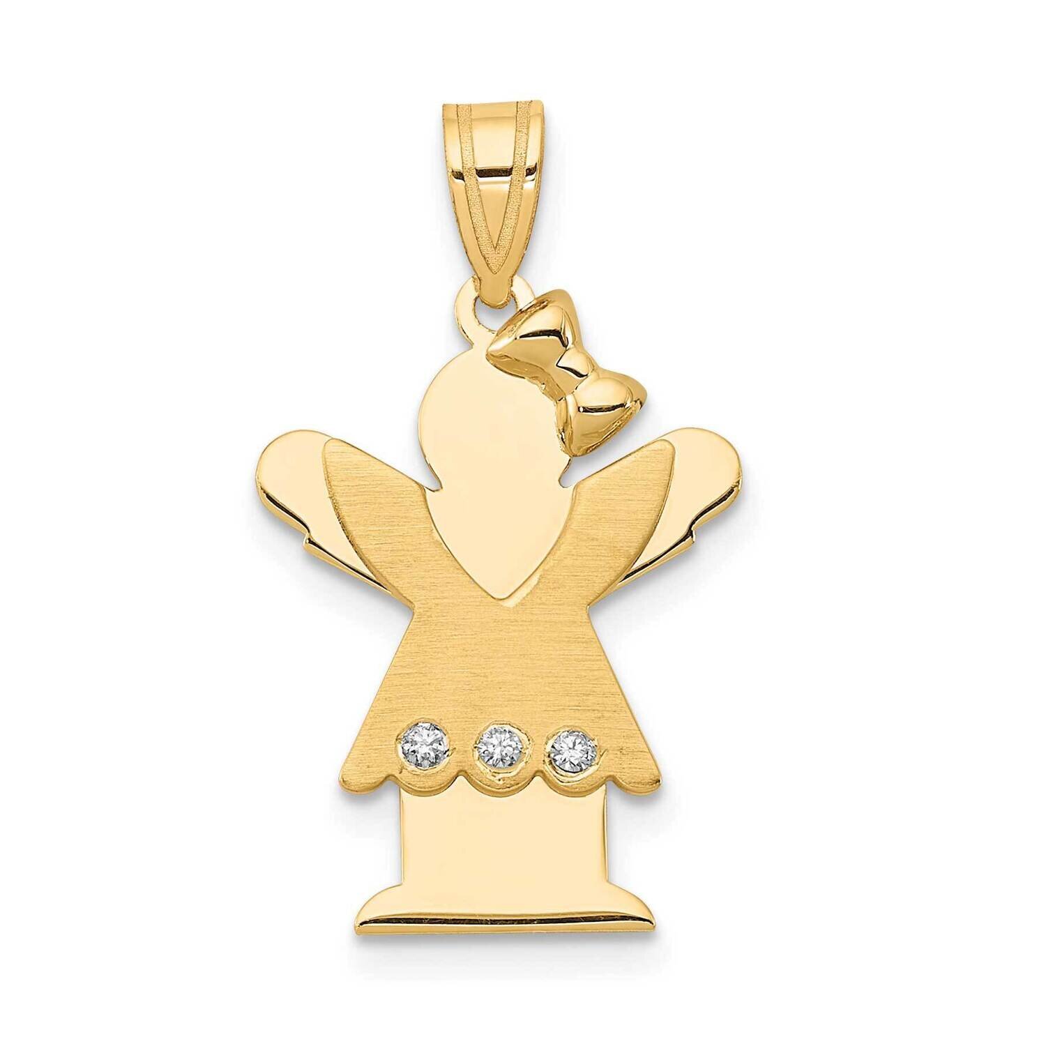 AAA Diamond Kid Pendant 14k Gold XK456AAA, MPN: XK456AAA, 883957117102