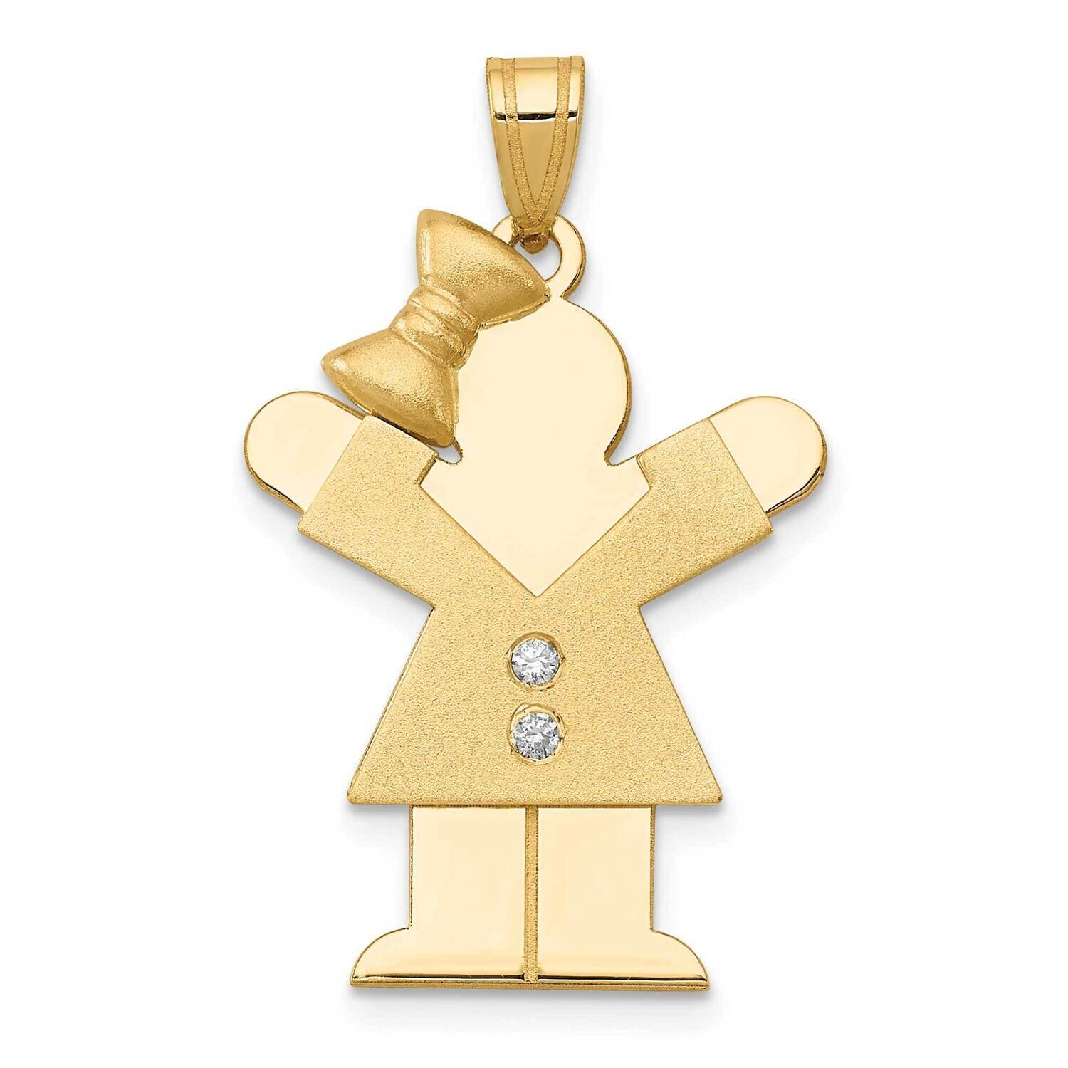 A Diamond Kid Pendant 14k Gold XK463A, MPN: XK463A, 883957230283