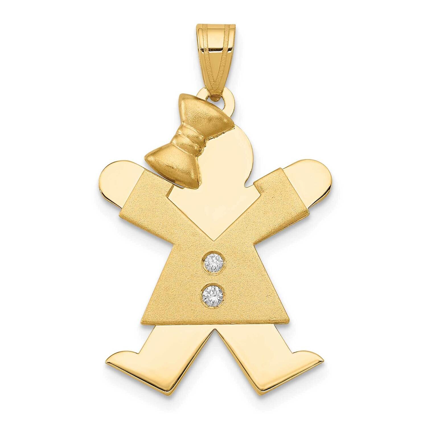 A Diamond Kid Pendant 14k Gold XK462A, MPN: XK462A, 883957230276