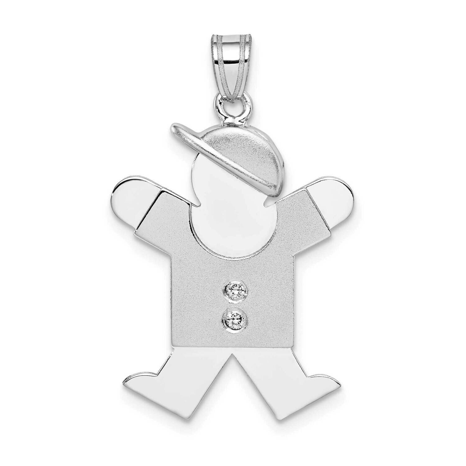 VS Diamond Kid Pendant 14k White Gold XK450VS, MPN: XK450VS, 883957237596