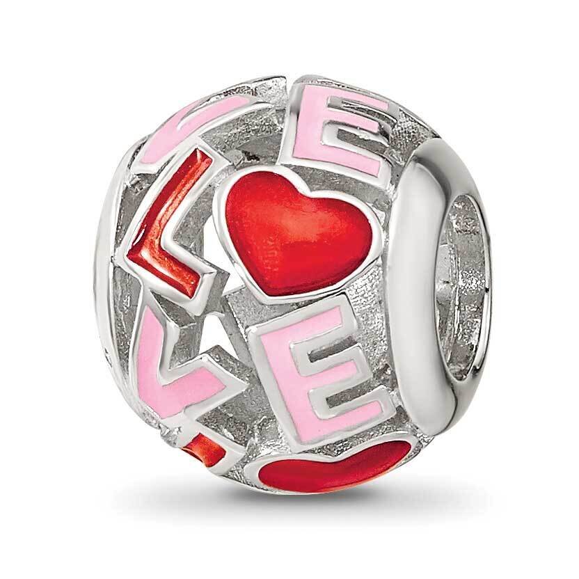 Love Bead Sterling Silver Rhodium-plated QRS4123, MPN: QRS4123,