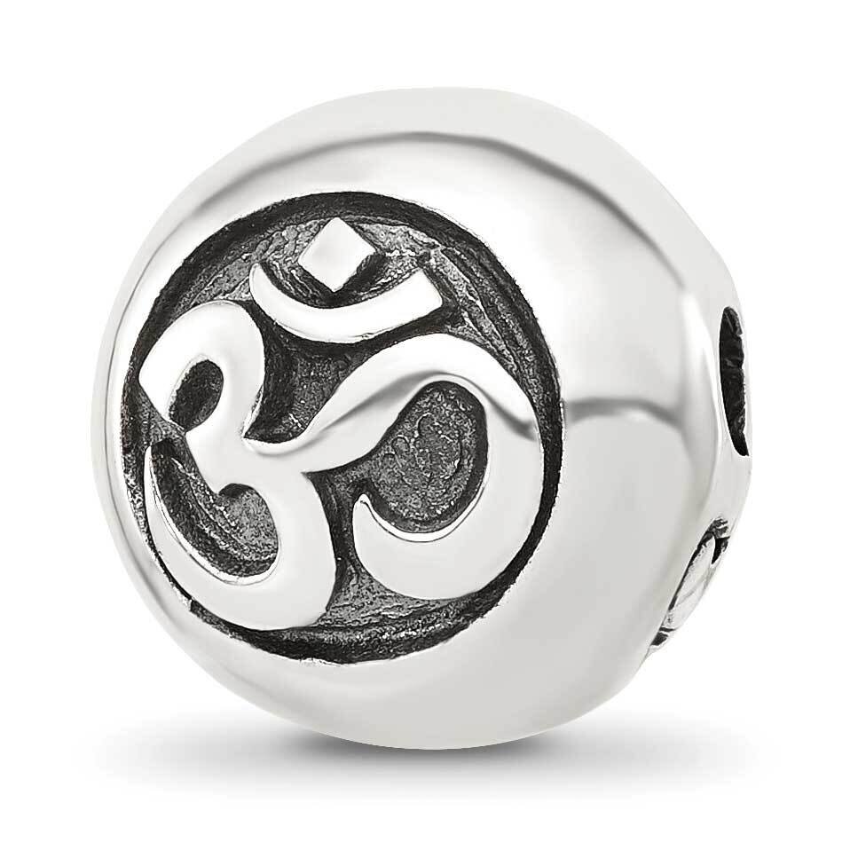 OM Hinged Bead Sterling Silver QRS4305, MPN: QRS4305,