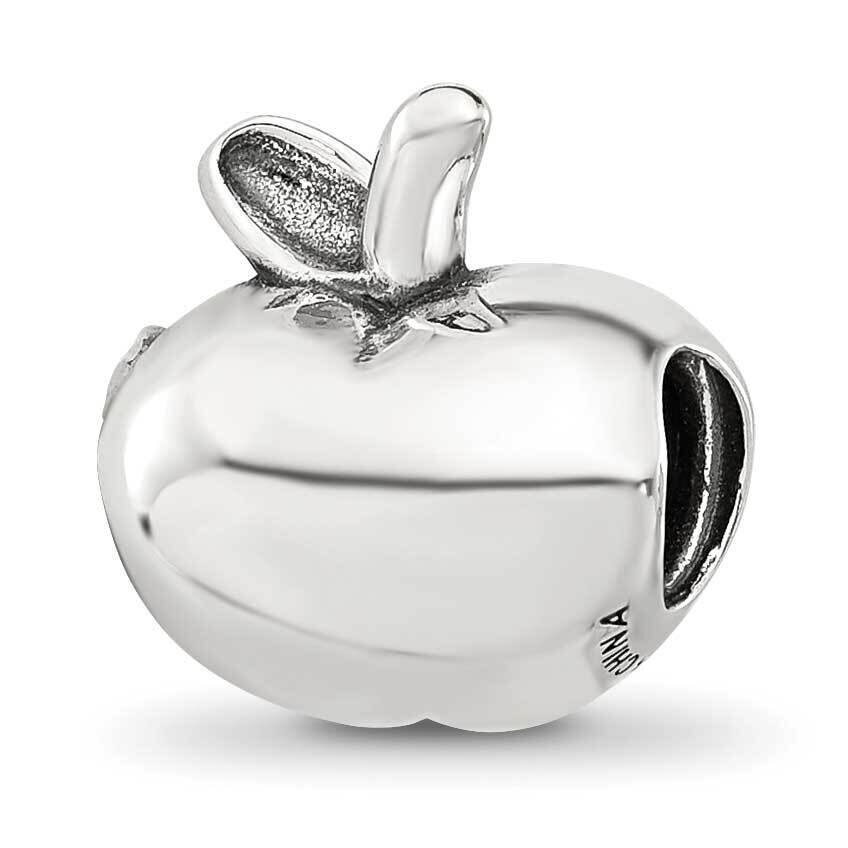Polished Apple Bead Sterling Silver QRS4292