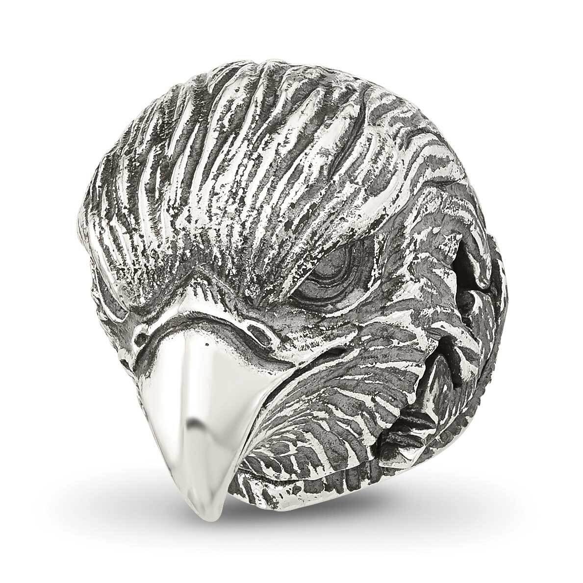 Eagle Hinged Bead Sterling Silver QRS4315, MPN: QRS4315,