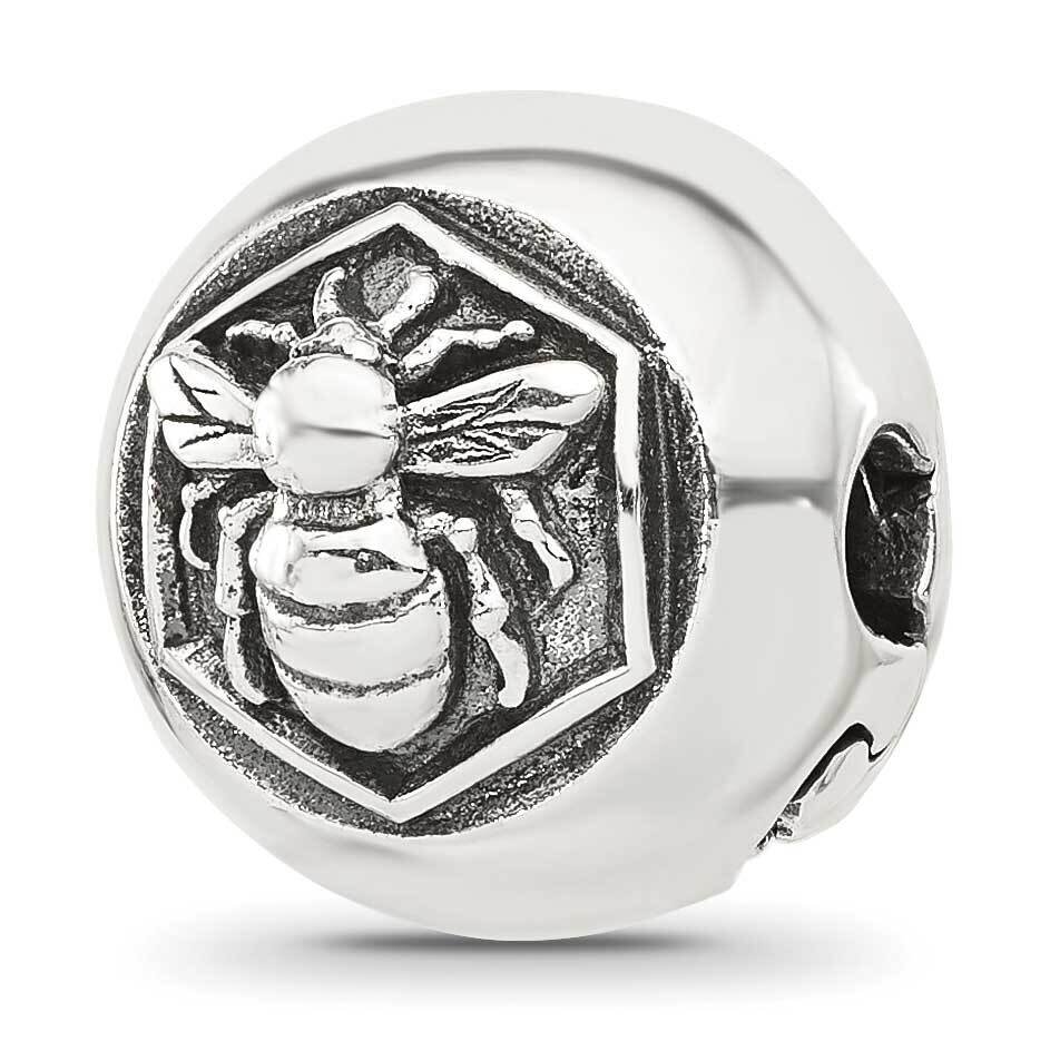 Round Bee Hinged Bead Sterling Silver QRS4312, MPN: QRS4312,