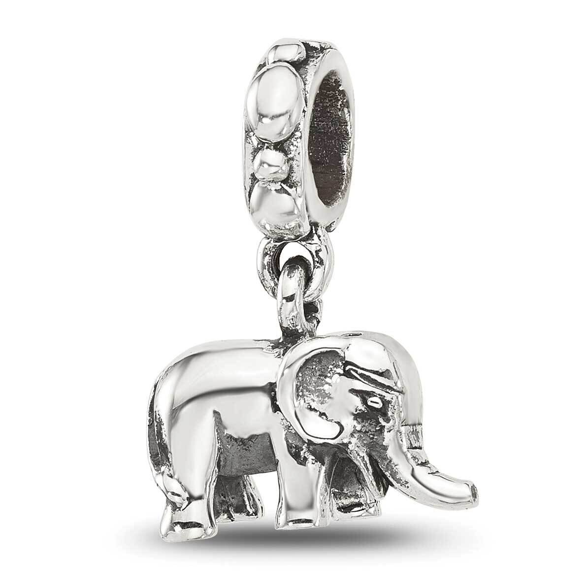 Elephant Dangle Bead Sterling Silver QRS4419, MPN: QRS4419,