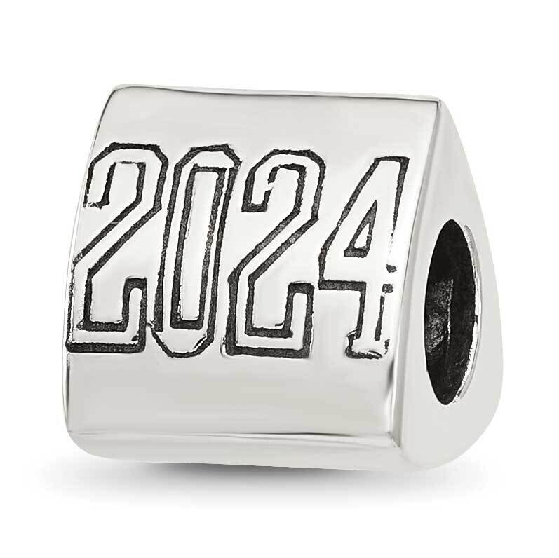 Grad 2024 Cap Trilogy Bead Sterling Silver QRS4398, MPN: QRS4398,