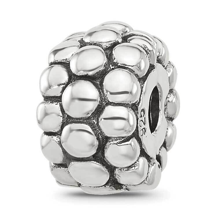 Polished Beaded Clip Bead Sterling Silver QRS4435, MPN: QRS4435,