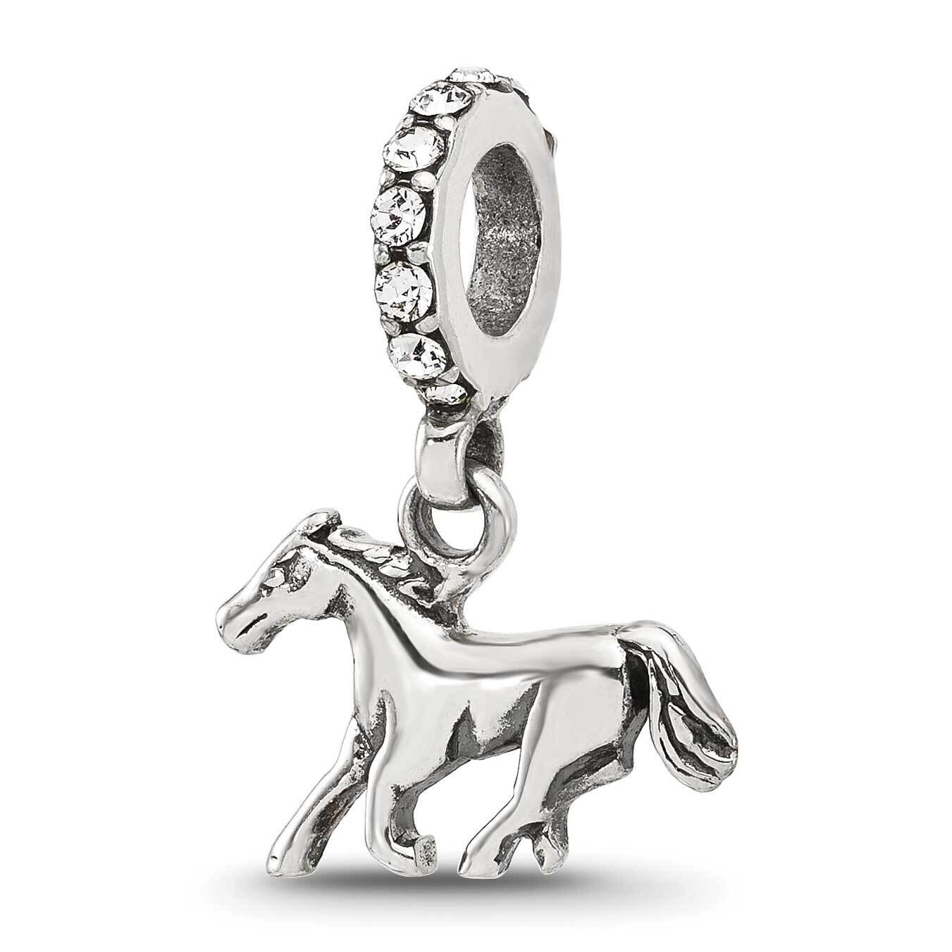 Swarovski Crystal Horse Dangle Bead Sterling Silver QRS4430, MPN: QRS4430,