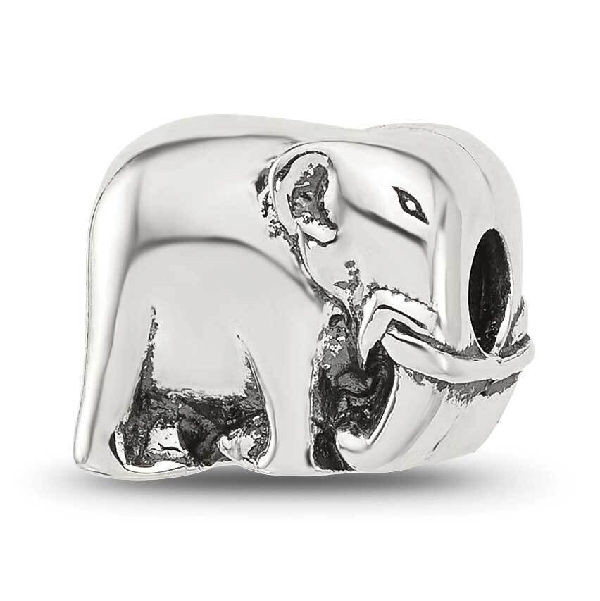 Elephant Clip Bead Sterling Silver QRS4393