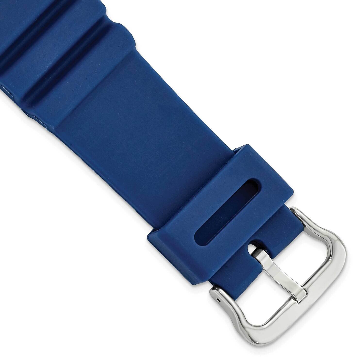 22mm Blue Polyurethane Sport Watch Band Gold-tone BA534, MPN: BA534,