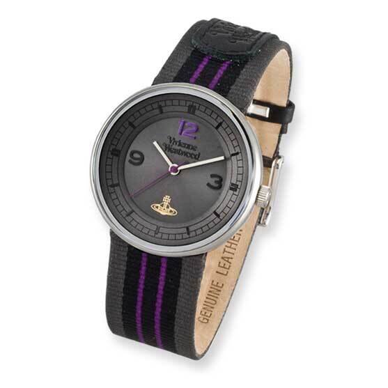 Unisex Vivienne Westwood Spirit Purple/Black/Grey Strap Watch XWA3866